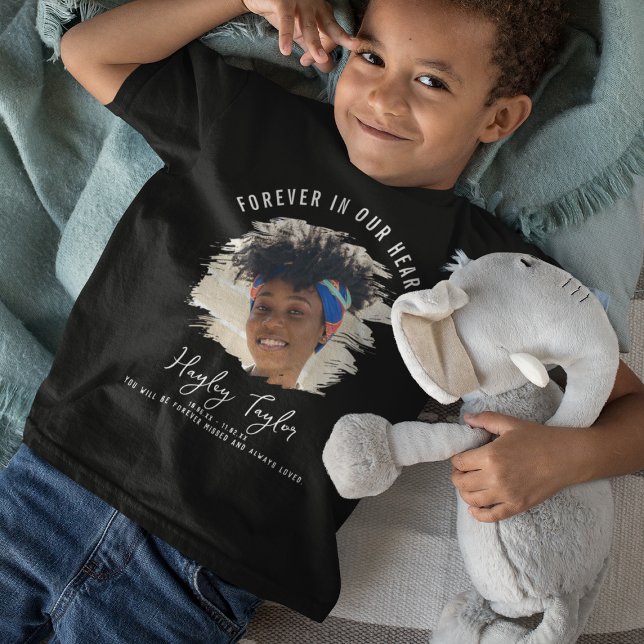 Forever In Our Hearts | Brushed Effect Photo T-Shirt (Creator Uploaded)