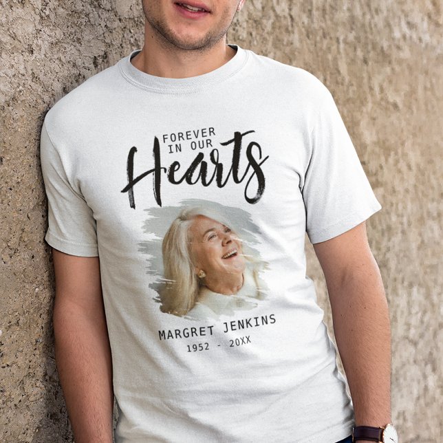 Forever In Our Hearts | Brushed Photo Effect Tri-Blend Shirt (Creator Uploaded)