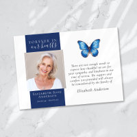 Forever in Our Hearts Butterfly Photo Sympathy