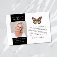 Forever in Our Hearts Butterfly Photo Sympathy