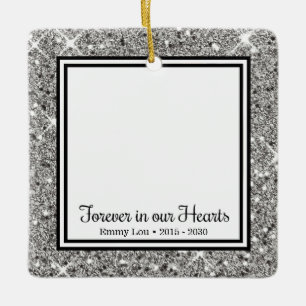 Forever In Our Hearts Cat Ceramic Ornament