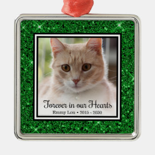 Forever In Our Hearts Cat Metal Tree Decoration