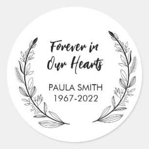 Forever in Our Hearts Classic Round Sticker
