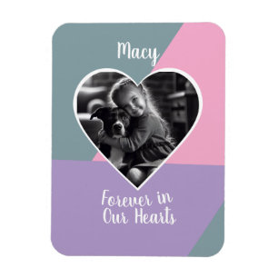 Forever in our Hearts Custom Photo Keepsake Magnet