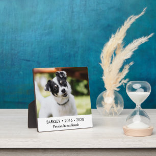 Forever In Our Hearts Dog Memorial Photo Plaque