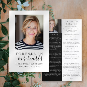 Forever in Our Hearts   Funeral Order of Service
