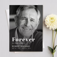 Forever In Our Hearts Funeral Photo Program