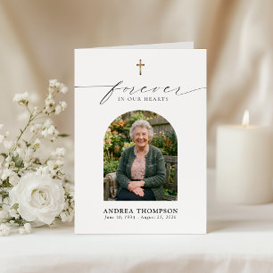 Forever in our Hearts Funeral Photo Service Programme
