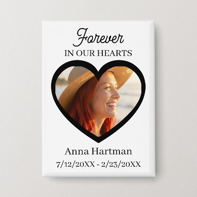 Forever in our Hearts | Hearth Shaped Photo  (Front)