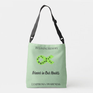 Forever In Our Hearts Lime Green Awareness Crossbody Bag