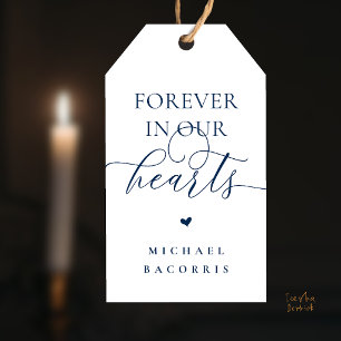 Forever in Our Hearts Memorial Candle Favour Custo Gift Tags