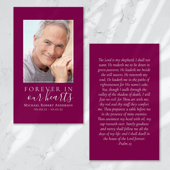 Forever in Our Hearts Memorial Card (Creator Uploaded)