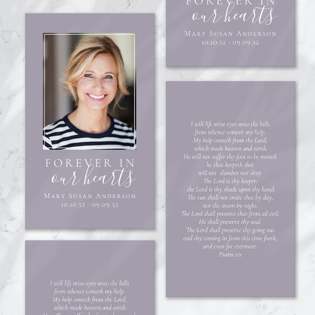 Forever in Our Hearts Memorial Card (Creator Uploaded)