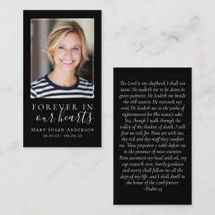 Forever in Our Hearts Memorial Card