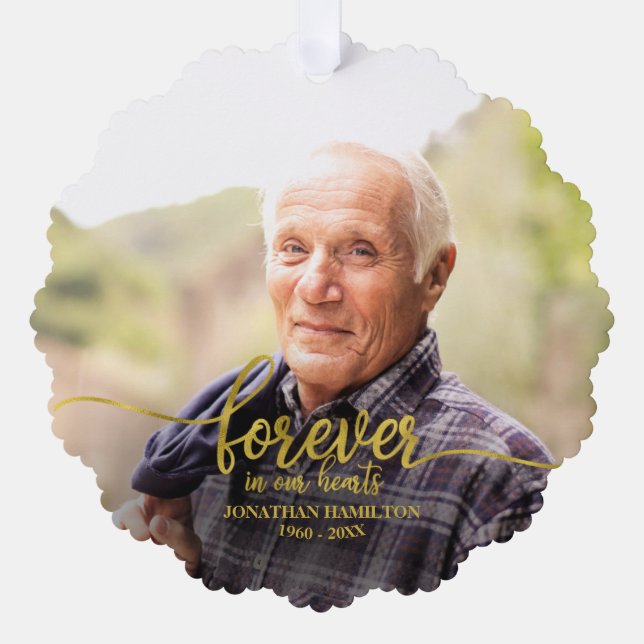 Forever in Our Hearts Memorial Card (Front)