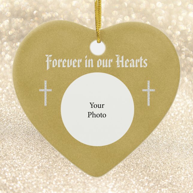 Forever in our Hearts Memorial Christmas Ornament (Creator Uploaded)