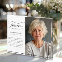 "Forever in our Hearts" Memorial, Name, Photo