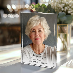 "Forever in our Hearts" Memorial, Name, Photo