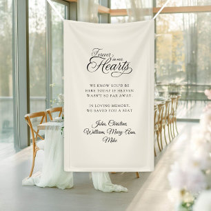 Forever in our Hearts! Modern Calligraphy Wedding Banner