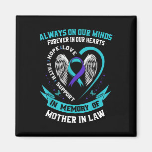 Forever In Our Hearts Mother In Law Suicide Awaren Magnet