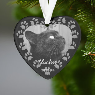 Forever in our Hearts Paw Print Keepsake Ornament