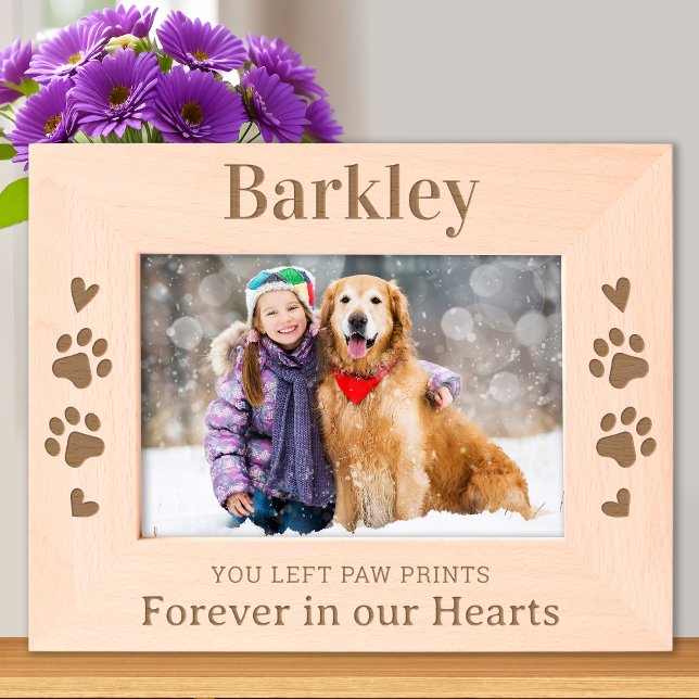 Forever in our Hearts Personalised Dog Memorial  Etched Frames (Creator Uploaded)