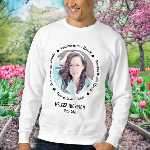 Forever in our Hearts Personalised Photo Memorial Sweatshirt