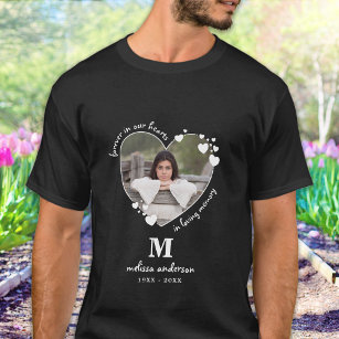 Forever In Our Hearts Personalised Photo Memorial T-Shirt