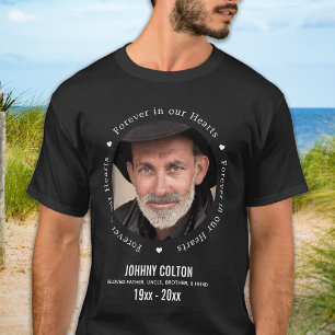 Forever in our Hearts Personalised Photo Memorial T-Shirt
