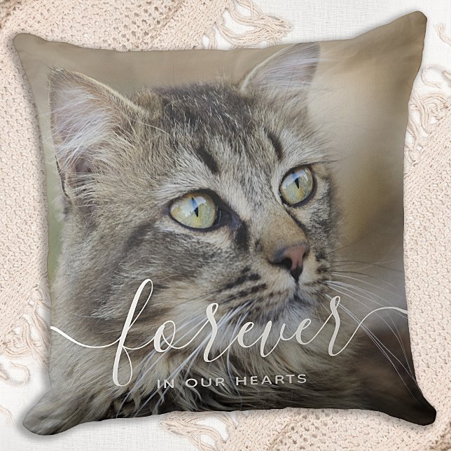 Forever in our Hearts Pet Cat Memorial Cushion (Creator Uploaded)