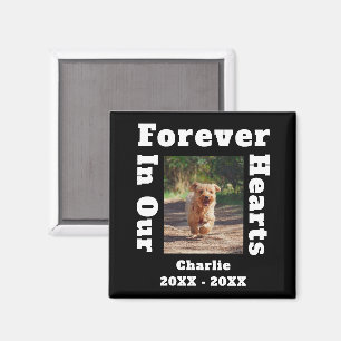 Forever In Our Hearts Pet Loss Sympathy Memorial Magnet