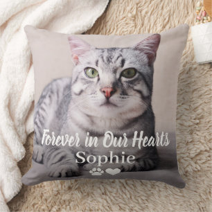 Forever in Our Hearts Pet Memorial Cat Cushion