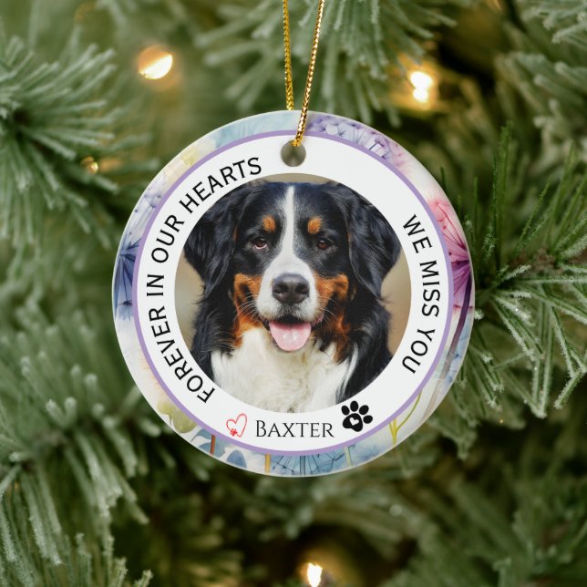 Forever in Our Hearts Pet Memorial  Ceramic Tree Decoration (Tree)