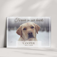 Forever in our hearts Pet memorial custom