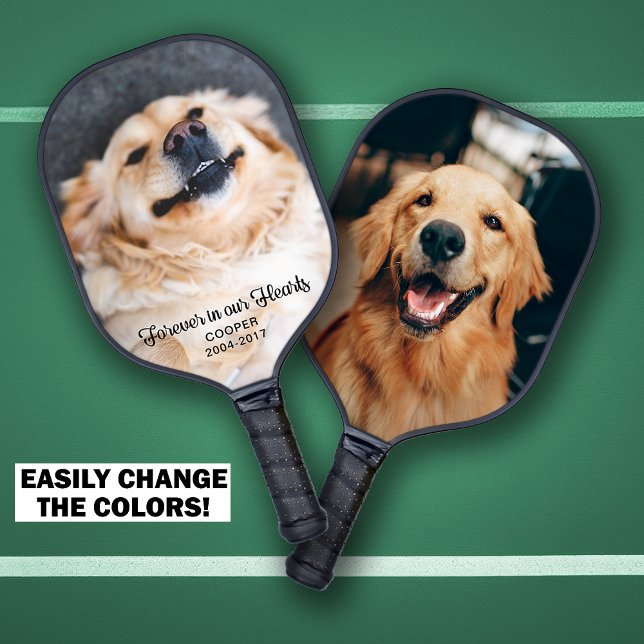 Forever in our Hearts Pet Memorial Keepsake Photos Pickleball Paddle (Forever in our Hearts Pet Memorial Keepsake Photos Pickleball Paddle)