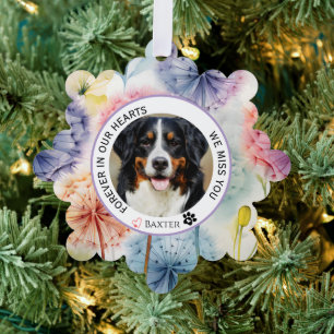 Forever in our hearts Pet Paper Ornament Card