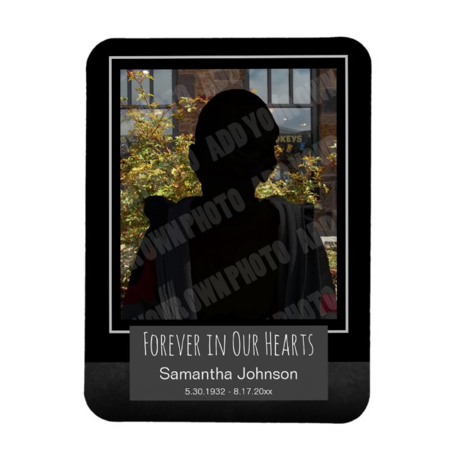 Forever in Our Hearts Photo Magnet (Vertical)