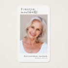 Forever in Our Hearts Photo Memorial Prayer Card