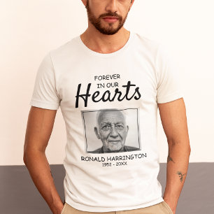 Forever In Our Hearts   Photo Memorial Service T-Shirt