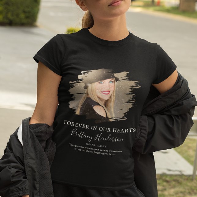 Forever In Our Hearts | Photo Memorial T-Shirt (Creator Uploaded)