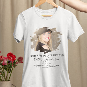 Forever In Our Hearts   Photo Memorial Tri-Blend Shirt