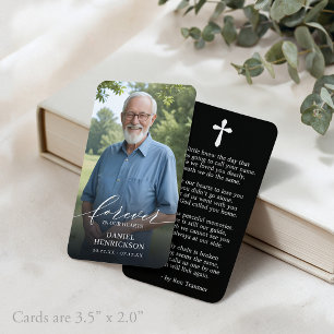 Forever in our Hearts Photo Prayer Card