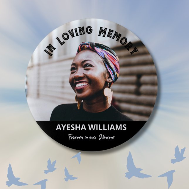 Forever In Our Hearts Remembrance Memorial Button (Creator Uploaded)