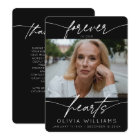 Forever In Our Hearts Simple Script Photo Funeral