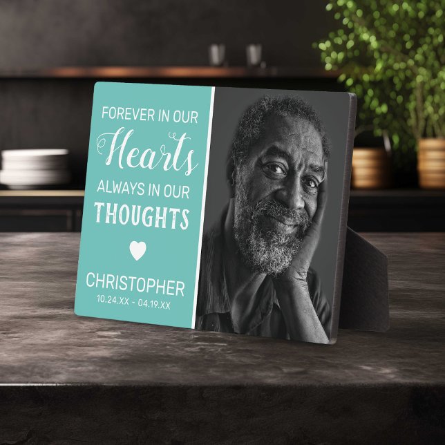 Forever In Our Hearts | Teal Family Memorial Plaque (Creator Uploaded)