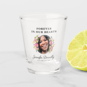 Forever In Our Hearts Wake Photo Shot Glass