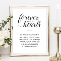 Forever In Our Hearts Wedding Memorial