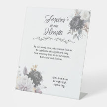 Forever In Our Hearts With Names Memorial Wedding 