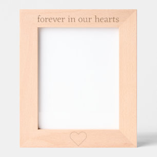 forever in our hearts wooden etched frames