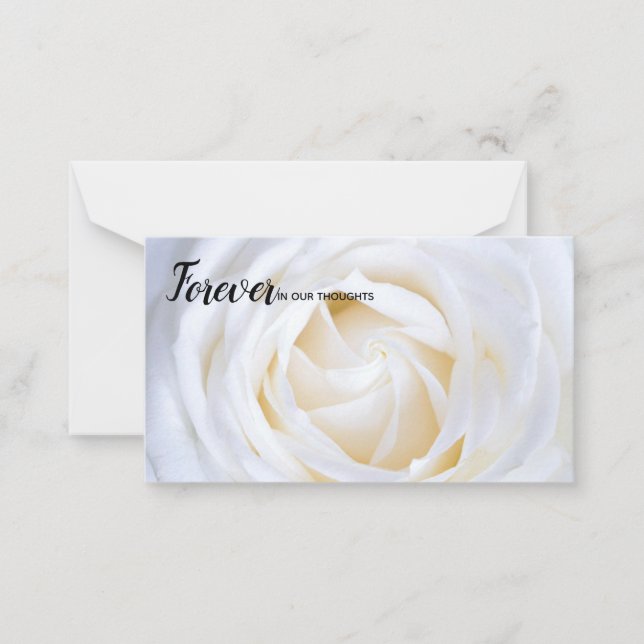 Forever in our Thoughts florist card (Front)